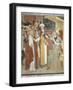 Jesus before Caiaphas, Scene from Christ's Passion, Fresco, 1492-Giovanni Canavesio-Framed Giclee Print