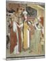 Jesus before Caiaphas, Scene from Christ's Passion, Fresco, 1492-Giovanni Canavesio-Mounted Giclee Print