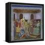 Jesus Before Caiaphas-Giotto di Bondone-Framed Stretched Canvas