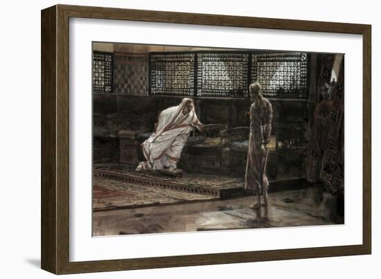 Jesus Before Pilate For the First Time-James Tissot-Framed Giclee Print