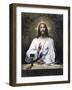 Jesus Blessing Bread and Wine at Emmaus-null-Framed Giclee Print