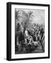 Jesus blessing the children, engraving by Doré - Bible-Gustave Dore-Framed Giclee Print