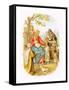 Jesus Blessing the Children-English-Framed Stretched Canvas
