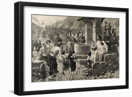 Jesus Blessing the Children-null-Framed Giclee Print