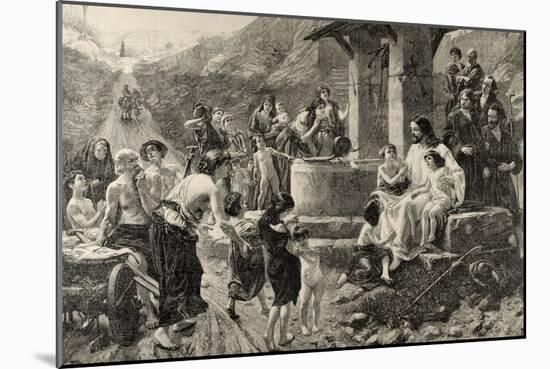 Jesus Blessing the Children-null-Mounted Giclee Print