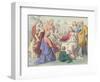 Jesus Blessing the Children-null-Framed Giclee Print