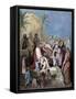 Jesus Blessing the Children-null-Framed Stretched Canvas
