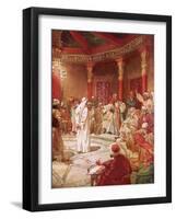 Jesus Brought before Caiaphas and the Council-William Brassey Hole-Framed Giclee Print