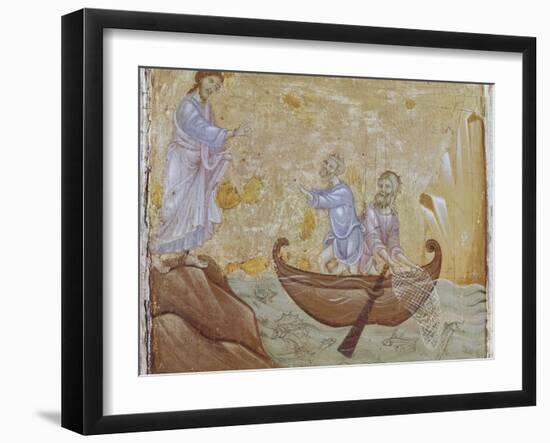 Jesus Calling Fishermen Peter and Andrew-null-Framed Art Print