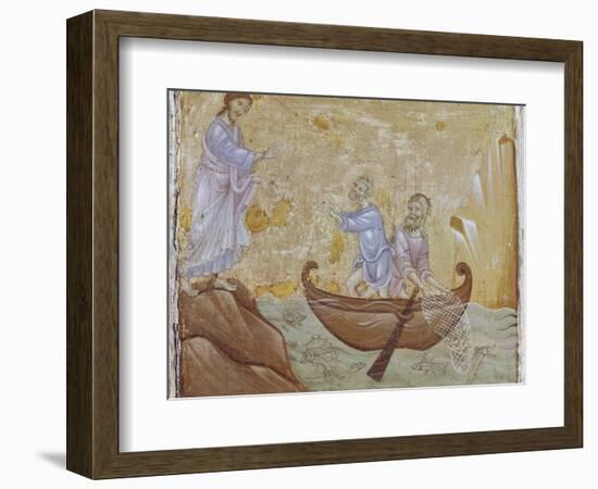 Jesus Calling Fishermen Peter and Andrew-null-Framed Art Print