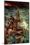 Jesus calms the storm - Bible-William Brassey Hole-Mounted Giclee Print