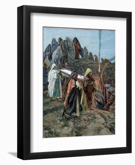 Jesus Carried to the Tomb, Illustration for 'The Life of Christ', C.1886-94-James Tissot-Framed Giclee Print