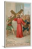 Jesus Carries His Cross. the Second Station of the Cross-null-Stretched Canvas