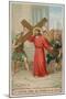 Jesus Carries His Cross. the Second Station of the Cross-null-Mounted Giclee Print