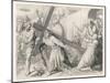 Jesus Carries His Cross-null-Mounted Art Print