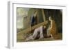 Jesus Carrying His Cross-Eustache Le Sueur-Framed Giclee Print