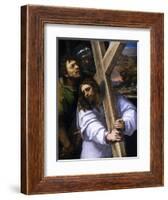 Jesus Carrying the Cross, Ca. 1516-Sebastiano del Piombo-Framed Giclee Print