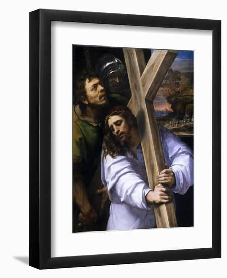 Jesus Carrying the Cross, Ca. 1516-Sebastiano del Piombo-Framed Giclee Print