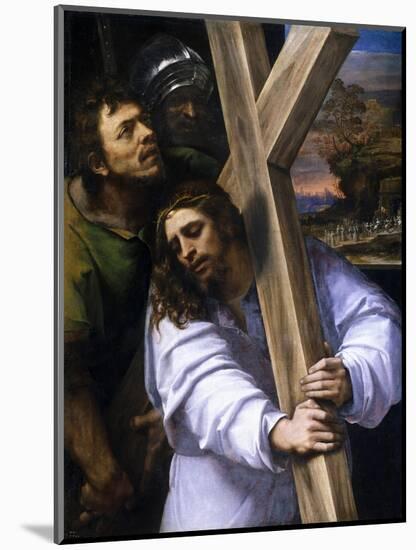 Jesus Carrying the Cross, Ca. 1516-Sebastiano del Piombo-Mounted Giclee Print