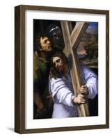 Jesus Carrying the Cross, Ca. 1516-Sebastiano del Piombo-Framed Giclee Print