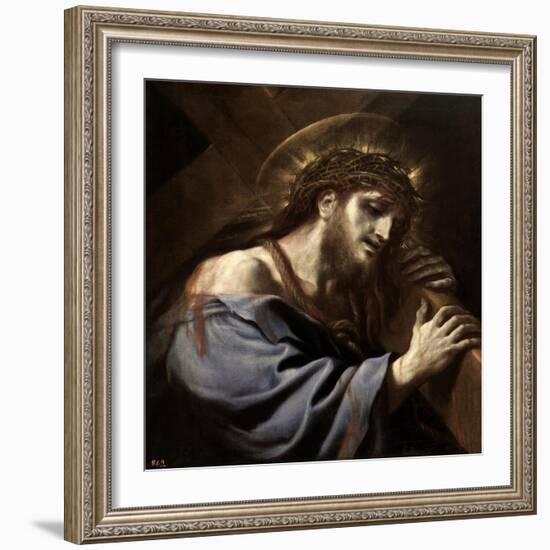 Jesus Carrying the Cross, Ca. 1697-Luca Giordano-Framed Giclee Print