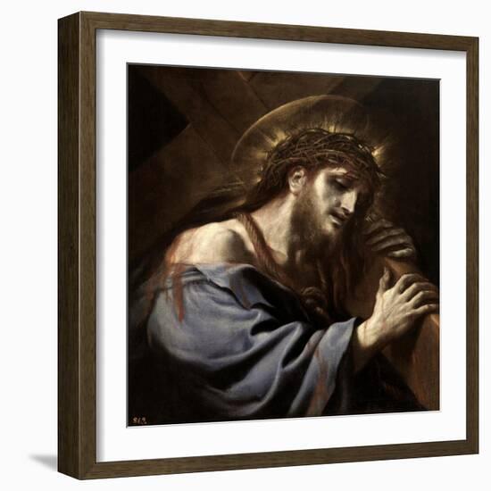 Jesus Carrying the Cross, Ca. 1697-Luca Giordano-Framed Giclee Print