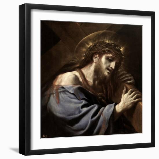 Jesus Carrying the Cross, Ca. 1697-Luca Giordano-Framed Giclee Print