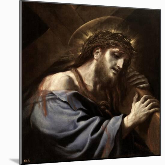 Jesus Carrying the Cross, Ca. 1697-Luca Giordano-Mounted Giclee Print