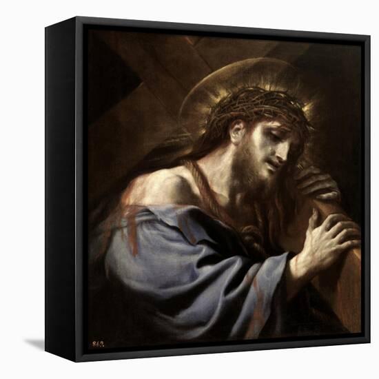 Jesus Carrying the Cross, Ca. 1697-Luca Giordano-Framed Stretched Canvas