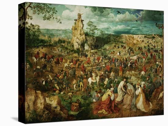 Jesus Carrying the Cross, or the Way to Calvary, 1564-Pieter Bruegel the Elder-Stretched Canvas