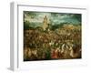 Jesus Carrying the Cross, or the Way to Calvary, 1564-Pieter Bruegel the Elder-Framed Giclee Print