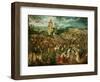 Jesus Carrying the Cross, or the Way to Calvary, 1564-Pieter Bruegel the Elder-Framed Giclee Print