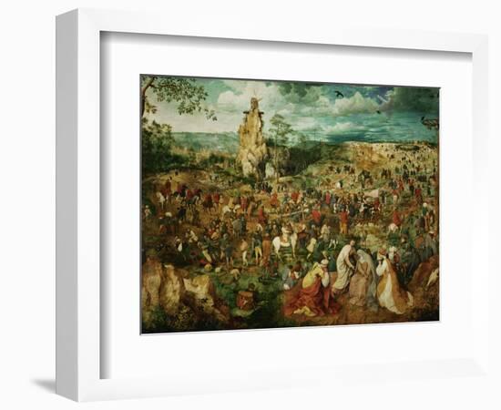 Jesus Carrying the Cross, or the Way to Calvary, 1564-Pieter Bruegel the Elder-Framed Giclee Print