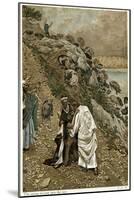 Jesus Casting Devils Out of a Kneeling Man, C1890-James Jacques Joseph Tissot-Mounted Giclee Print