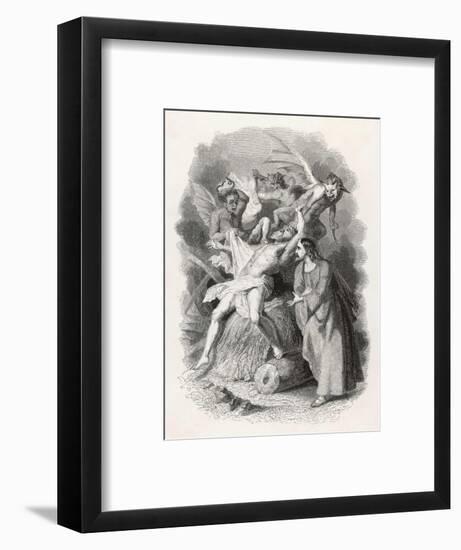 Jesus Casts Out Demons from an Afflicted Man-null-Framed Art Print