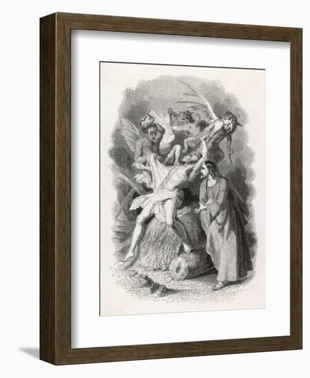 Jesus Casts Out Demons from an Afflicted Man-null-Framed Art Print