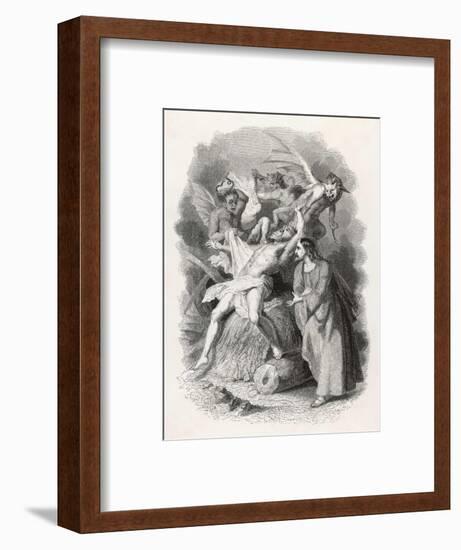 Jesus Casts Out Demons from an Afflicted Man-null-Framed Art Print