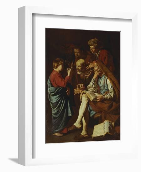 Jesus Christ, Aged Twelve, Among the Scribes-Matthias Stomer-Framed Giclee Print