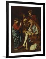 Jesus Christ, Aged Twelve, Among the Scribes-Matthias Stomer-Framed Giclee Print