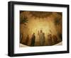 Jesus Christ and the Virgin Mary with Saints Clothilde, Blandina, Michael the Archangel, Pothinus-Hippolyte Flandrin-Framed Giclee Print