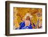 Jesus Christ, angels resurrection facade Saint Mark's Cathedral, Venice, Italy-William Perry-Framed Photographic Print
