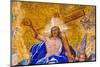 Jesus Christ, angels resurrection facade Saint Mark's Cathedral, Venice, Italy-William Perry-Mounted Photographic Print