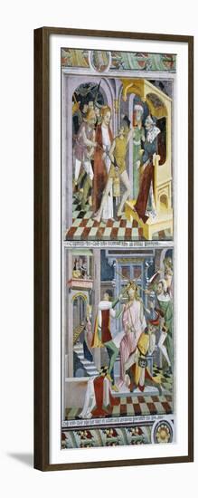 Jesus Christ before Annas and Jesus Christ Beaten before Herod-Giovanni Canavesio-Framed Giclee Print