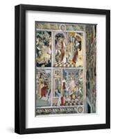 Jesus Christ before Annas and Jesus Christ Beaten before Herod-Giovanni Canavesio-Framed Giclee Print