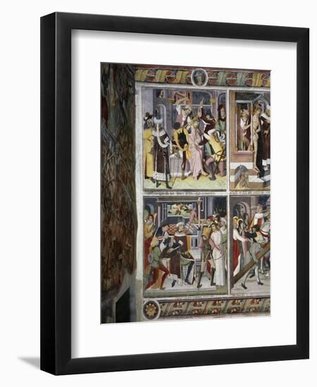 Jesus Christ Crowned with Thorns and Pilate Washing His Hands-Giovanni Canavesio-Framed Giclee Print