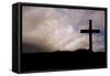 Jesus Christ Crucifixion on Good Friday Silhouette-Veneratio-Framed Stretched Canvas