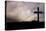 Jesus Christ Crucifixion on Good Friday Silhouette-Veneratio-Stretched Canvas