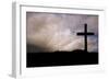 Jesus Christ Crucifixion on Good Friday Silhouette-Veneratio-Framed Photographic Print