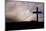Jesus Christ Crucifixion on Good Friday Silhouette-Veneratio-Mounted Photographic Print
