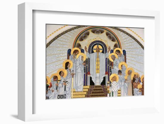 Jesus Christ depicted in The Home in Paradise, mosaics, Austria-Godong-Framed Photographic Print